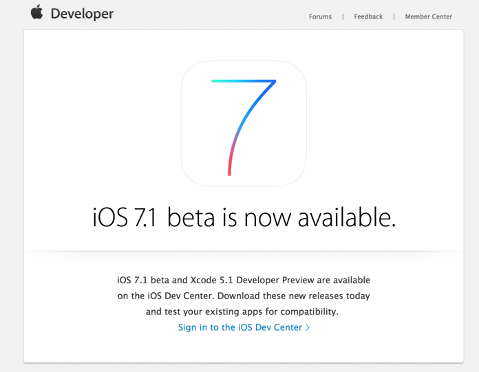 iOS 7.1 Beta