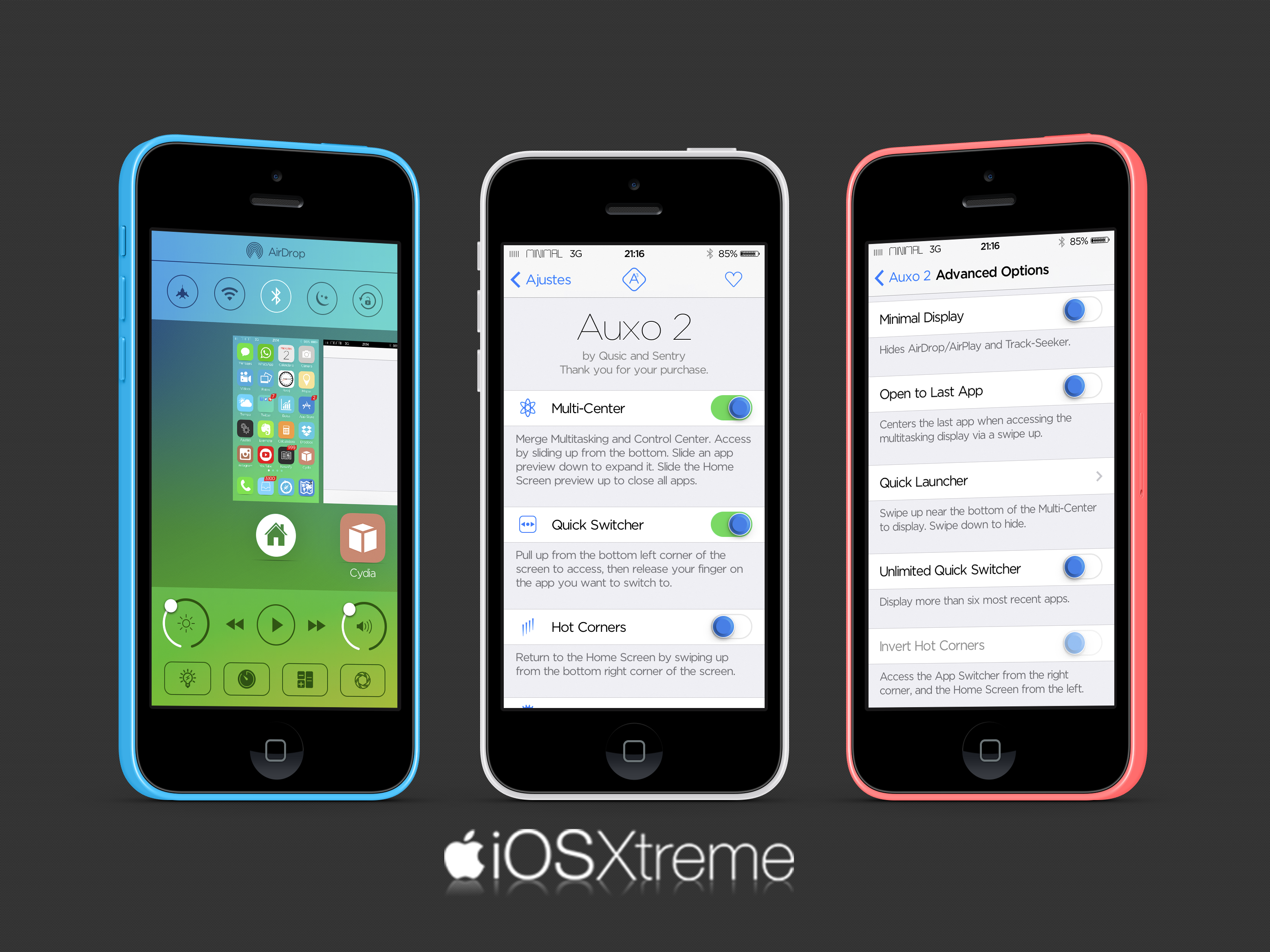 Auxo 2 Cydia tweak iOSXtreme