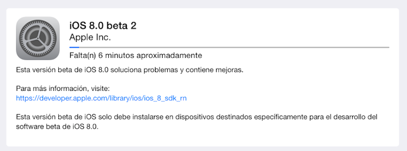 iOS 8 beta 2