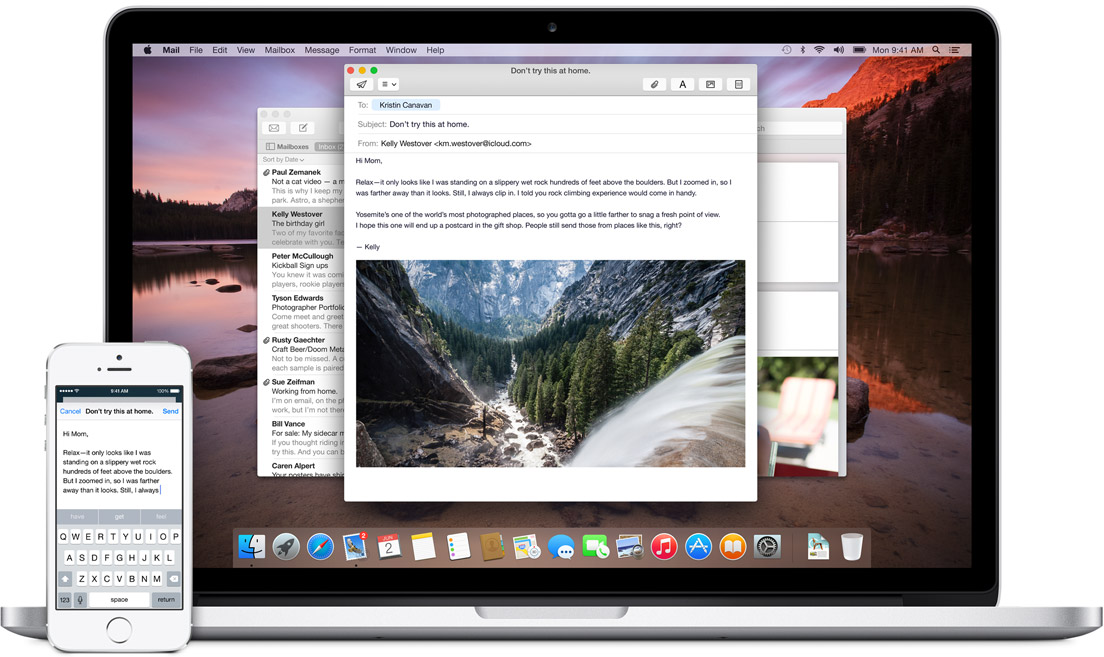 Handoff apple OS X yosemite