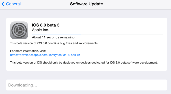 iOS 8 beta