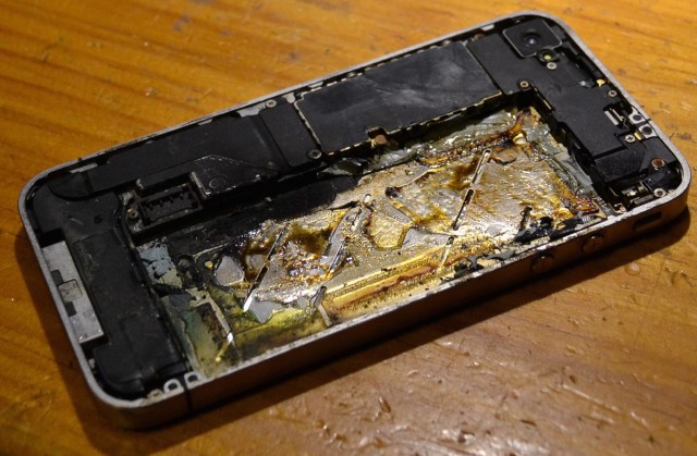 iPhone quemado