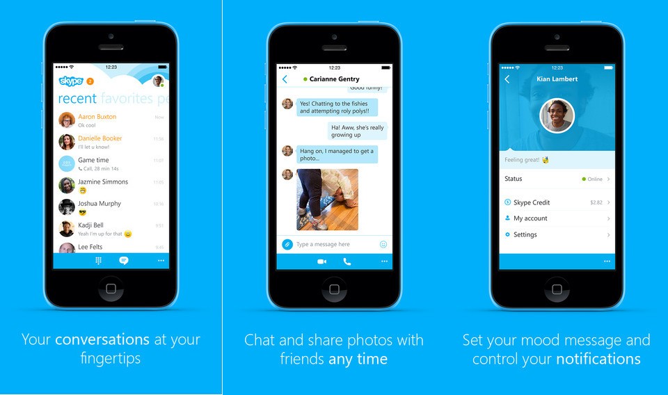 Skype para iPhone 6 actualización