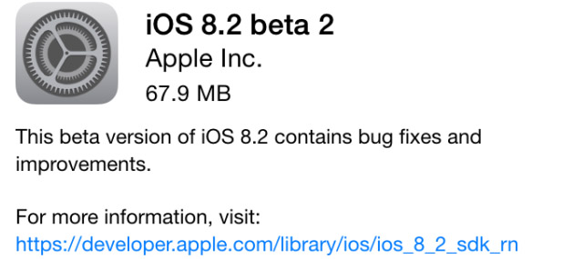 iOS 8.2 beta 2