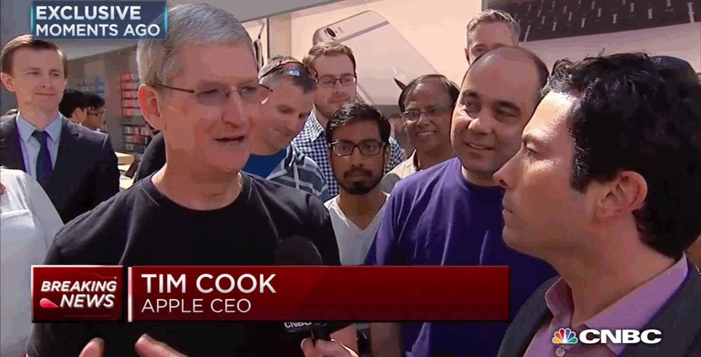 Tim cook apple watch en directo