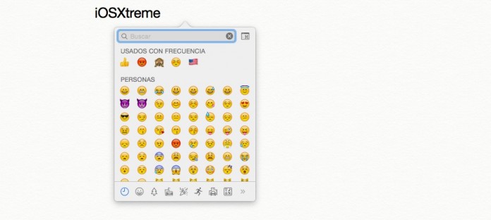 emojis rápidamente en Mac OS X