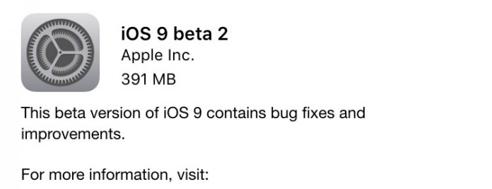 ios 9 beta 2