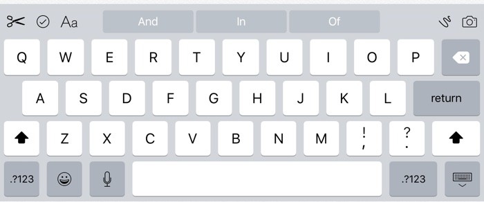 iOS 9 teclado atajos comandos