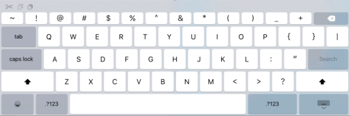 teclado expandido iOS 9 ipad pro