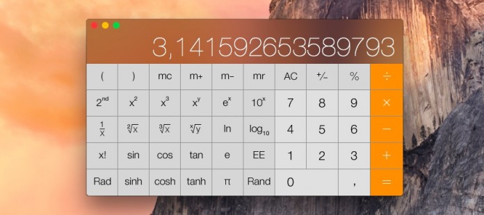 Cómo acceder a la calculadora científica en OS X