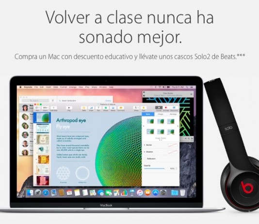 Apple regalará Beats Solo2 a los estudiantes que compren un Mac