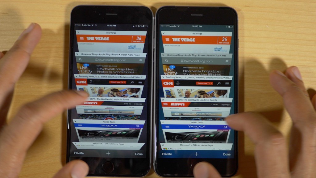 iphone 6s vs iPhone 6 memoria RAM