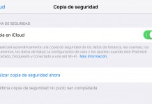 Problemas copia de seguridad en iCloud