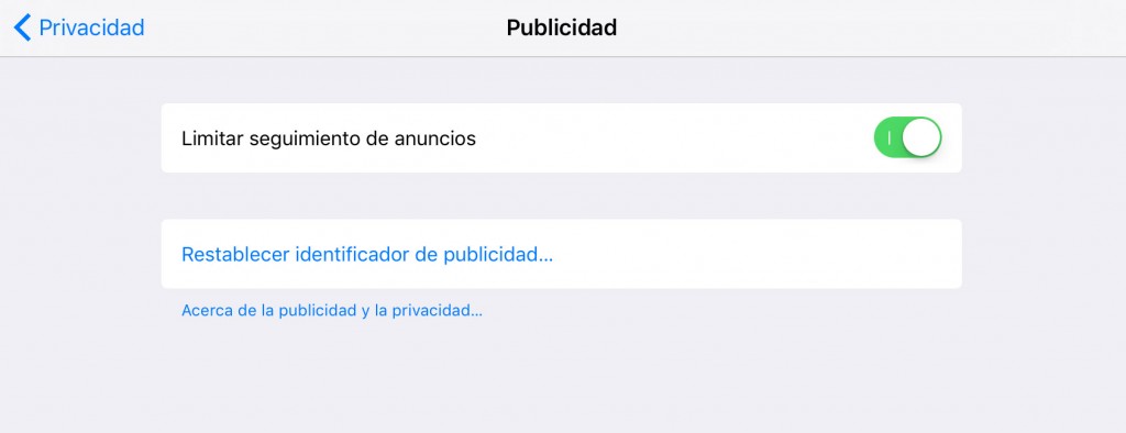 Publicidad (privacidad iOS)