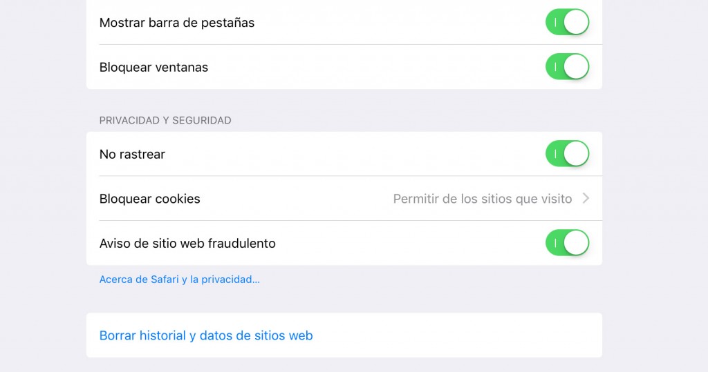Safari (privacidad iOS)