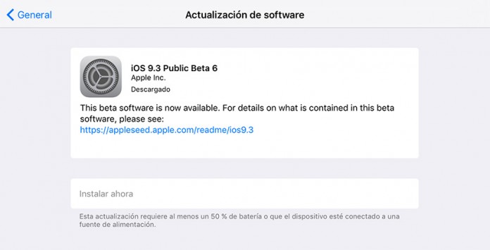 iOS 9.3 beta 6