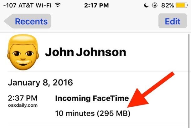 Llamada de FaceTime cuántos datos consume