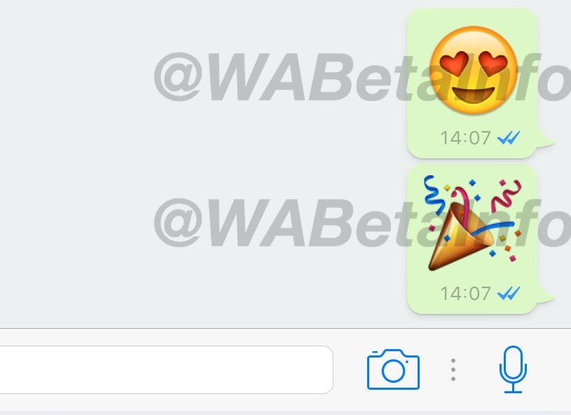 whatsapp beta emojis grandes