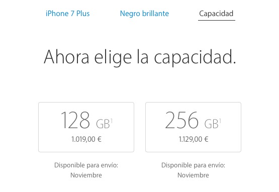 iPhone 7 negro brillante problemas de stock